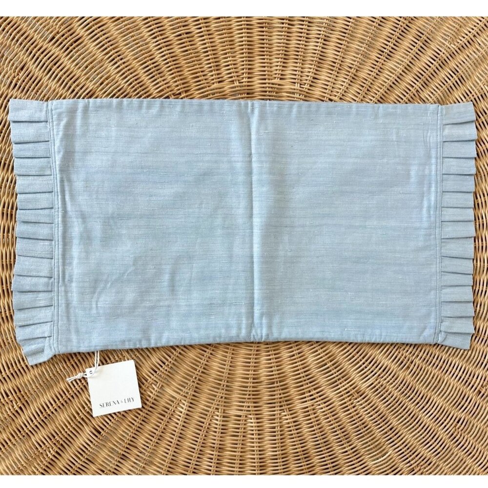 NEW Serena & Lily Balmoral Pillow Cover (14”x22”)-Coastal Blue